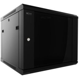 Gabinete Nexxt Solutions NPC-P18U65B - Rack de Pared 19' - 18U Capacidad 30 kg Acero · Negro RAL 9005 · Bloqueo teclado