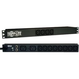 PDU Tripp Lite Básico Monofásico - 14 Tomas (12 C13 y 2 C19) 1.6-3.8 kW, 100-240 V, 16 A Montaje Horizontal 1U, Cable 3.05 m, 5 Adaptadores, Certificación UL-CSA-CE