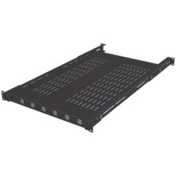 Charola LinkedPRO LPRVSH49-961U - Bandeja 1U · Profundidad Ajustable 495 a 965 mm Negro Ventilada para Soportar Equipos en Rack