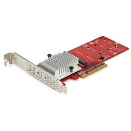 Tarjeta Adaptadora StarTech.com PEX8M2E2 - PCIe 3.0 para M.2 SSD Alta Velocidad · Compatible con M.2 NVMe y SATA · Plug and Play Soporte Windows y Linux