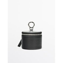 Bolso Redondo Joyas Piel Napa - Negro - 01 - Massimo Dutti - Mujer