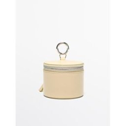 Bolso Redondo Joyas Piel Napa - Vainilla - 01 - Massimo Dutti - Mujer