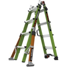 Little Giant Ladder Systems Escalera Multi-Posiciones LITTLE GIANT CONQUEST2.0 - 6.7 m (22') - Para Suelos Inclinados y Desniveles - Sistema Profesional de Alta Seguridad