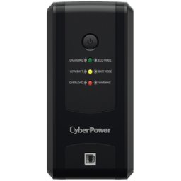 UPS CyberPower UT550GU - 550VA / 275W - 8 Contactos NEMA 5-15R - Línea Interactiva - Regulación Automática AVR - Indicadores LED - Puerto USB Tipo A - Color Negro