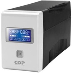 UPS CDP R-SMART 751 - 750VA 375W - Línea Interactiva - 10 Salidas AC NEMA 5-15R - AVR - 560 Joules - LCD - Protección RJ45 - Batería 12V 7Ah - Torre Negro