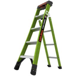 Little Giant Ladder Systems Escalera de Tijera LITTLE GIANT KING-KOMBO2-5IAAC - 1.5 m · Fibra de Vidrio 3 en 1 · Hecha en E.U.A. Versión 2.0
