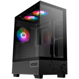 Gabinete MSI PAG PANO M110A - Media Torre ATX y MicroATX Panel Lateral Panorámico Ventilador RGB · USB 3.0