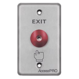 Botón de Salida AccessPro APBRRLC - Botón tipo Hongo · Led Indicador Rojo · NO y COM · Estético