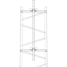 Brazo para Sección Torre Titan Trylon TRY-TFM7 - Herrajes Incluidos · Mástil 6' (1.8 m) Accesorio para Antenas · Acero Resistente