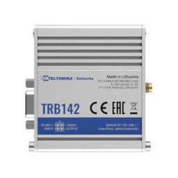 Gateway Industrial Teltonika TRB142 - LTE 4G con Puerto Serial RS232 · Procesador 1200 MHz Conector SMA para Antena · Indicadores LED de Poder · Soporte Cat1