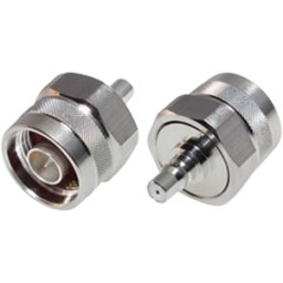 Adaptador de Bajo PIM RF Industries RQA-5478 - Conversión · De Conector N Macho a QMA Hembra Bronce Blanco, Oro, Teflón · Uso Interserie