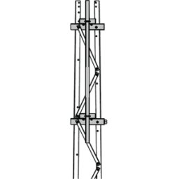 Mástil Trylon TRY-ST-FMU37 - Montaje en Cara de Torre Super Titan · Acero 2 3/8" x 1.8 m · Compatible con Secciones 3 a 7