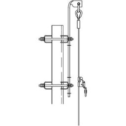 Línea de Vida Trylon para Escalera Torre Super Titan - 30 metros de Longitud · Seguridad Industrial Material Resistente · Carro de Seguridad No Incluido