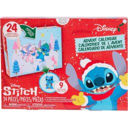 Just Play Calendario de Adviento Disney Stitch 24 Piezas Coleccionables Juguetes Para Niños