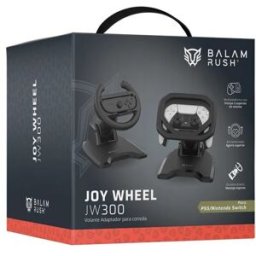 Volante Adaptador Balam Rush BR-943611 - Volante para Joy-con Switch OLED y PS5 Dualsense · Plataforma Nintendo Switch y PS5 Conexión USB · ABS con Ventosas para Estabilidad y Bases de Sujeción