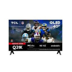 Televisión TCL 40Q31K Smart TV 40" QLED Google TV FHD Resolución Full HD · tecnología QLED · Google TV integrado WiFi · HDR · diseño delgado ideal para entretenimiento en casa
