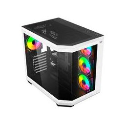GABINETE GAMER BALAM RUSH TANK MASTER 9600TB / MEDIA TORRE / ATX - MICRO ATX - ITX / PANELES REMOVIBLES CRISTAL TEMPLADO / VENTILADORES ARGB / SOPORTE PARA ENFRIAMIENTO / BLANCO - NEGRO / BR-938693