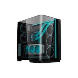GABINETE GAMER BALAM RUSH TANK EXPERT CURVE 7800 / MEDIA TORRE / ATX/MICRO ATX- MINI ITX / VENTILADORES ARGB Y TIRAS LED / PANEL CURVO DE CRISTAL TEMPLADO / NEGRO / BR-941556
