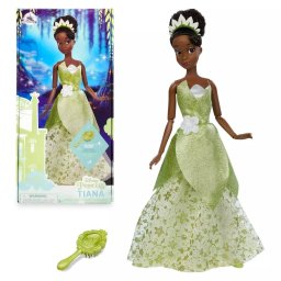 Disney Princesas Muñeca Clásica Oficial Tiana Princesa y el Sapo 29cm Regalo Juguete