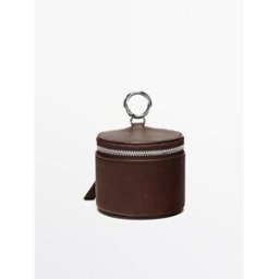 Bolso Redondo Joyas Piel Napa - Marrón - 01 - Massimo Dutti - Mujer
