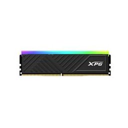 MEMORIA XPG SPECTRIX D35G UDIMM DDR4 8GB PC4-25600 3200MHZ CL16 288PIN 1.35V RGB CON DISIPADOR PC/GAMER COLOR NEGRO AX4U32008G16A-SBKD35G