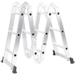 Escalera Multiposiciones de Aluminio PRECISION PST-H10-003 · 3.52 m · Capacidad 150 kg · Versátil y Segura