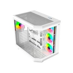 GABINETE GAMER BALAM RUSH TANK MASTER 9600TB / MEDIA TORRE / ATX - MICRO ATX - ITX / PANELES REMOVIBLES CRISTAL TEMPLADO / 4X VENTILADORES ARGB / SOPORTE PARA ENFRIAMIENTO / BLANCO / BR-938686