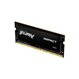 MEMORIA RAM KINGSTON SODIMM DDR4 16GB 3200MT/S FURY IMPACT BLACK CL20 260PIN 1.2V C/DIFUSOR DE CALOR P/LAPTOP KF432S20IB/16