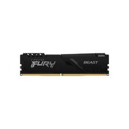 MEMORIA RAM KINGSTON DIMM DDR4 32GB 3200MT/S FURY BEAST BLACK XMP CL16 288PIN 1.35V C/DISIPADOR DE CALOR P/PC/GAMER/ALTO RENDIMIENTO KF432C16BB/32