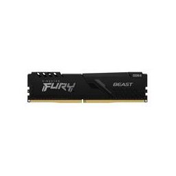 MEMORIA RAM KINGSTON DIMM DDR4 16GB 3200MT/S FURY BEAST BLACK XMP CL16 288PIN 1.35V C/DISIPADOR DE CALOR P/PC/GAMER/ALTO RENDIMIENTO KF432C16BB/16