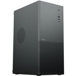 Gabinete ACTECK Rex Max GM757 - Media Torre Compatible ATX, Micro-ATX y Mini ITX · Panel Metálico Ranurado · Color Negro Modelo AC-943994