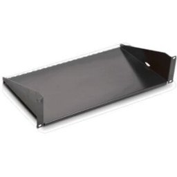 Charola SAXXON BR10 - Metal 25.4 cm x 19" 2U · Capacidad 22 kg · Para racks y gabinetes