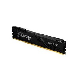 MEMORIA RAM KINGSTON DIMM DDR4 8GB 3200MT/S FURY BEAST BLACK CL16 288PIN 1.35V C/DISIPADOR DE CALOR P/PC/GAMER/ALTO RENDIMIENTO KF432C16BB/8