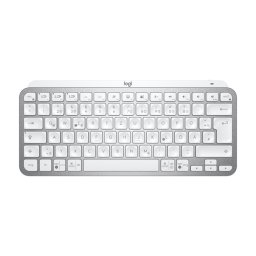 TECLADO LOGITECH MX KEYS MINI PALE GREY ILUMINADO MASTER SERIES INALAMBRICO BOLT BLUETOOTH USB-C USB