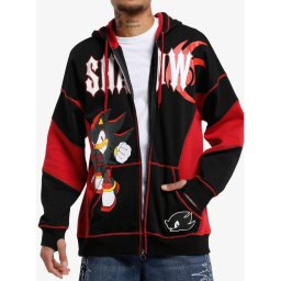 Sudadera Capucha de Sonic The Hedgehog Shadow Bloques de Color