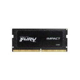 MEMORIA RAM KINGSTON SODIMM DDR5 8GB 4800MT/S FURY IMPACT BLACK CL38 262PIN 1.1V C/DIFUSOR DE CALOR P/LAPTOP KF548S38IB-8