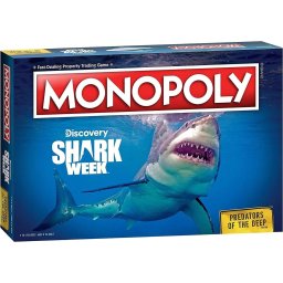 Monopoly Shark Week Predators of The Deep Tiburón Edición Especial