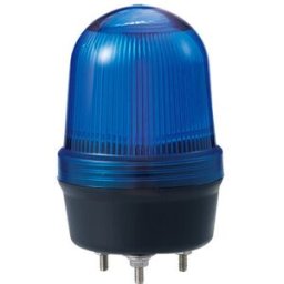 Luz Advertencia Qlight MFL125-012024-B - LED Estroboscópico y Rotatorio · Azul 12-24 VCD · Uso Industrial