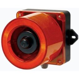 Baliza LED Qlight QWCD50-110240-R-LC - Combinación Baliza y Sirena · Rojo 110-220 Vca · Uso Exterior IP66