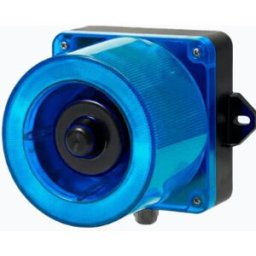 Baliza LED Qlight QWCD50-012024-B-LC - 123 dB IP66 · Sirena Electrónica 31 Tonos 12-24 Vcd · Azul