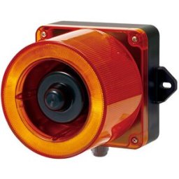 Baliza LED Qlight QWCD50-012024-A-LC - Sirena Electrónica 31 Tonos · Ámbar 12-24 Vcd · Uso Exterior IP66