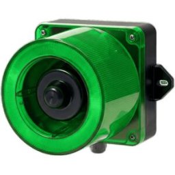 Baliza LED Qlight QWCD50110240GLC - Combinación Baliza y Sirena · Verde 110-220 Vca · Uso Exterior IP66
