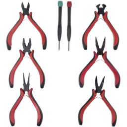 Juego de Herramientas Epcom EP-NTK8 - 6 Mini Pinzas Eléctricas 4.5" y 2 Desarmadores de Precisión · Uso Profesional Material Aislante · Certificación No Especificada