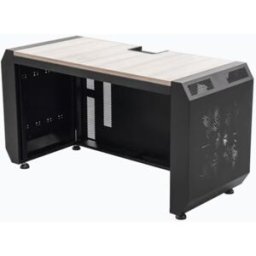 Rack para Montaje de Equipos Epcom EMS03 - Consola Profesional con Ranura para Base de Monitores Microperforaciones · Luces LED Decorativas · Tomacorriente HTCM1U10C · Niveladores · Tapas Organizadoras de Cables