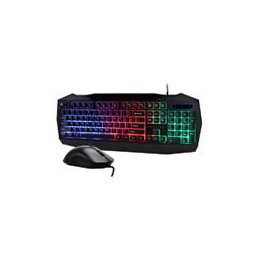 KIT TECLADO Y MOUSE BALAM RUSH SQUAD MASTER KTM333 / MULTIMEDIA / ERGONOMICO / ALAMBRICO / ILUMINACION ARCOIRIS / MEMBRANA / 3200 DPI / WINDOWS - MAC - IOS -ANDROID / BR-936293