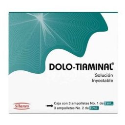 Silanes Dolo Tiaminal IM Solucion Inyectable Caja C/3 Ampula 1 Ml y 3 Ampula 2 Ml