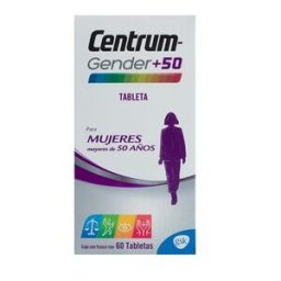Glaxosmithkline Centrum Gender +50 para Mujeres C/60 Tabletas