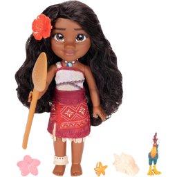 Muñeca Disney Moana Grande Que Canta Moana 2, 35 cm Heihei, Remo y Accesorios
