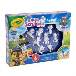 Crayola Scribble Scrubbie PAW Patrol Paquete de Cachorros 8 Unidades Figuras Color y Lavado