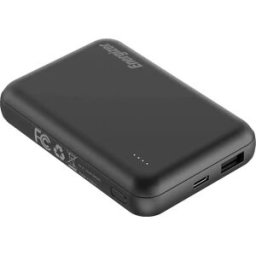 Power Bank Energizer QM5005 - 5,000mAh - Carga Rápida 18W - USB-C y USB-A - Compatible con MagSafe - Indicador LED - Color Negro
